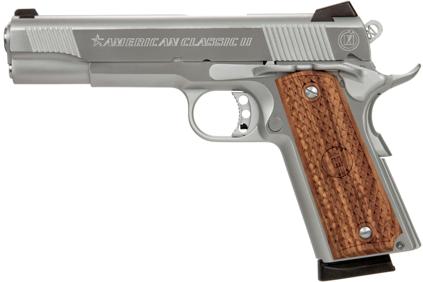 American Classic II Government Model 1911, 45 ACP, Hard Chrome Finish 8rd Mag Metro Arms