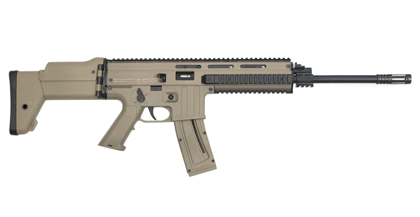 American Tactical Imports MK22 Desert Gen2 22LR Flat Dark Earth (FDE) Rifle with Folding Stock