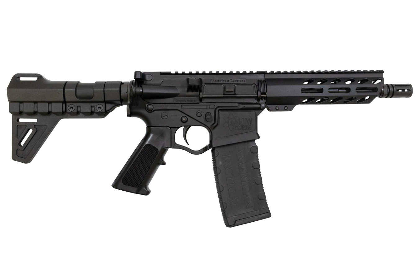 American Tactical Imports Omni Hybrid Maxx 5.56mm AR Pistol with Blade Pistol Stabilizer and M-Lok Rail