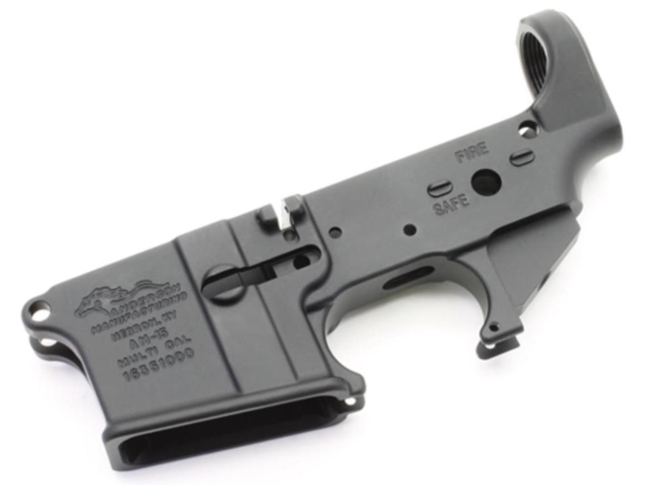 Anderson AR-15 Stripped Lower Receiver, Multi-Caliber, Black Aluminum Anderson Mfg.
