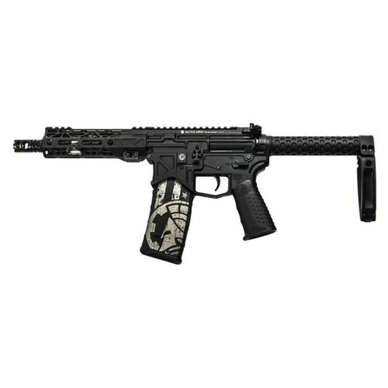 Battle Arms Development BAD300 AR-15 Pistol, 300 Blackout, 7.5" Barrel, Sabertube with Tailhook Brace, 30Rd Mag