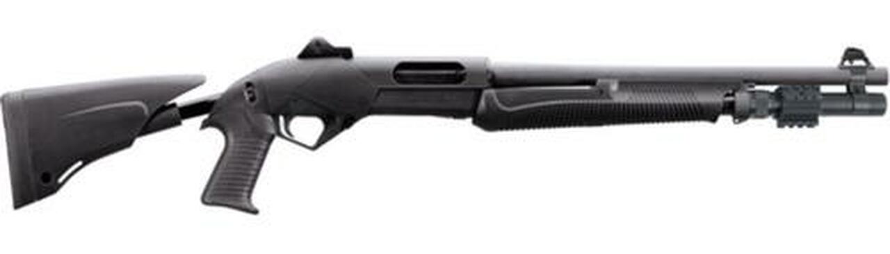 Benelli M4 LEO 12 Ga, 18.5" Barrel, Titanium, Tele Stock, 7rd Benelli