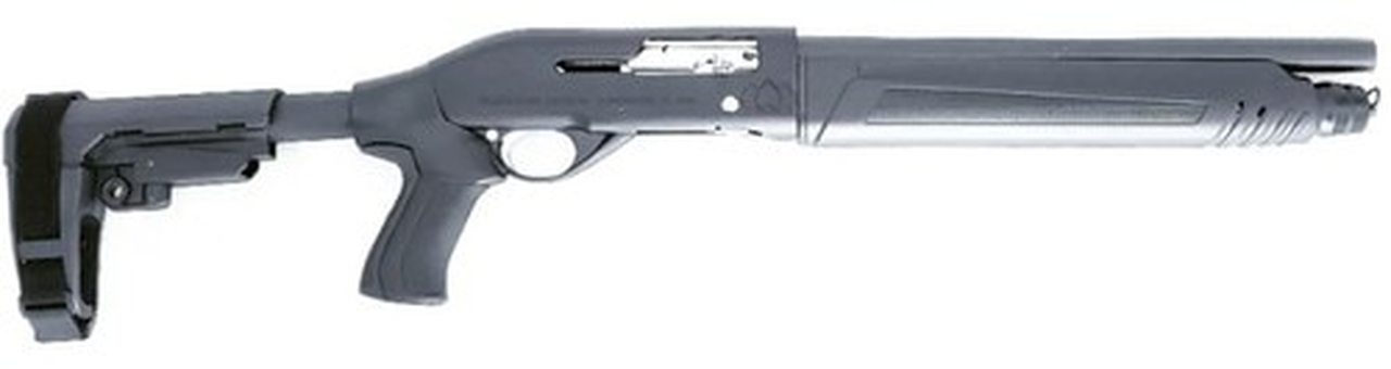 Black Aces Tactical Pro Series S Semi-Auto 12 Ga, 14" Barrel, SBA3 Brace, Black, 4rd