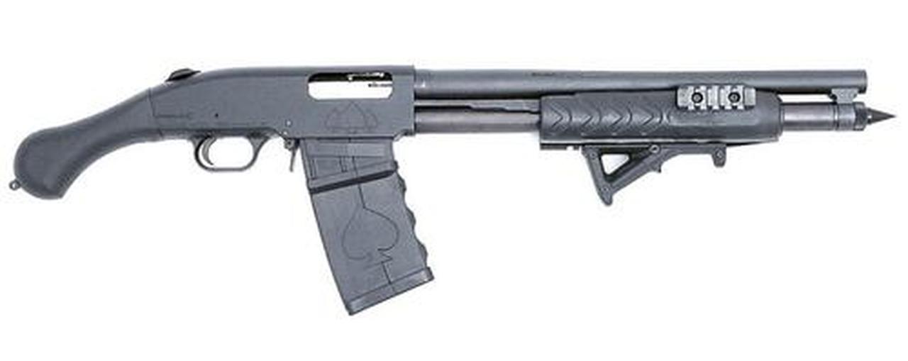 Black Aces Tactical Shockwave, Mag Fed 12g, 15", Tri-Rail Forend, Mag Tube Spike, 5rd Detachable Mag