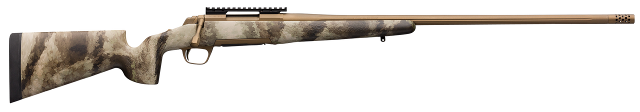 Browning X-Bolt Hells Canyon Speed Long Range 30 Nosler, 26" Barrel, A-TACS AU Camo, McMillan Game Scout Stock, Burnt Bronze Cerakote, 3rd
