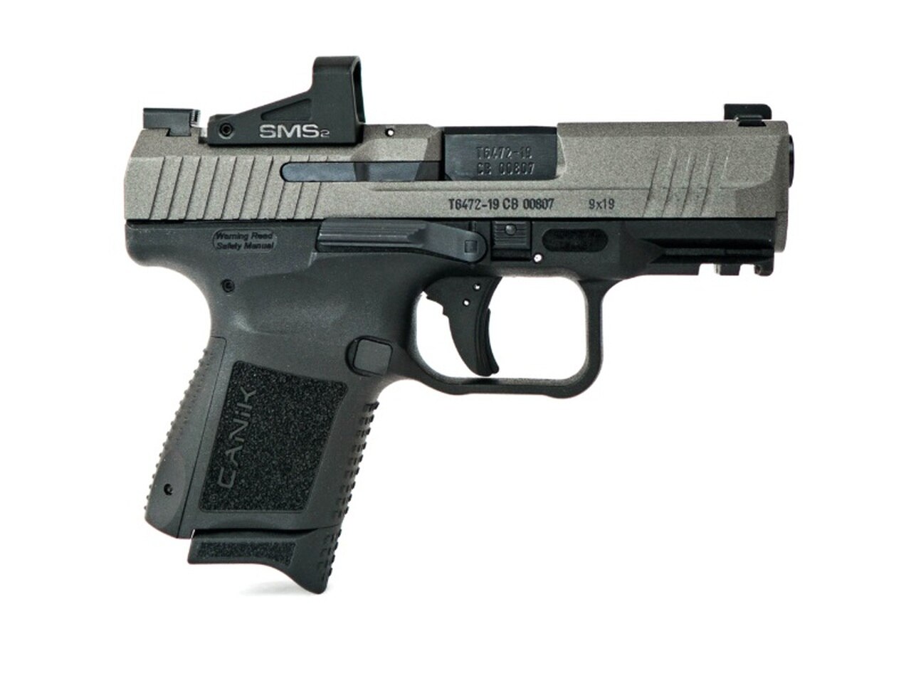 Canik TP9 Elite SC 9mm, 3.6" Bbl, Two-Tone, 12 and 15 Round Mags Includes Shield SMS 2 Canik