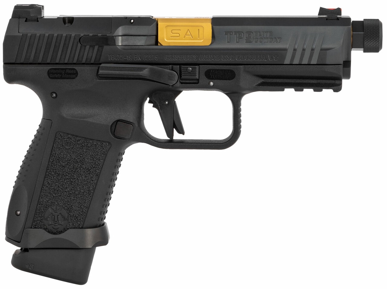 Canik TP9F Elite Combat Executive 9mm, 4.73" Threaded Bbl, Vortex Viper, 15 & 18Rnd Mags
