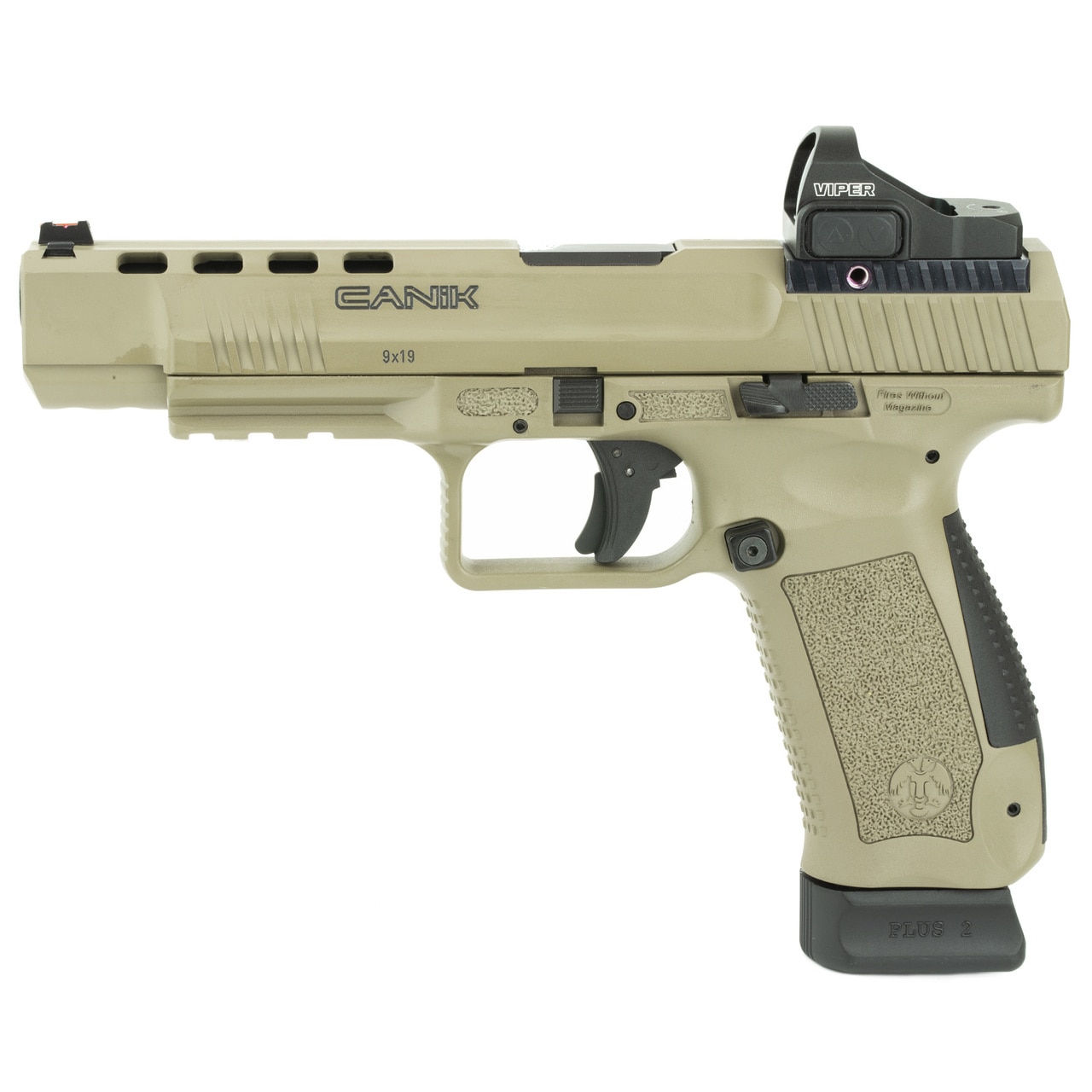 Canik TP9SFx 9mm, 5.2" Barrel, Flat Dark Earth, 2- 20rd Mags, Vortex Red Dot