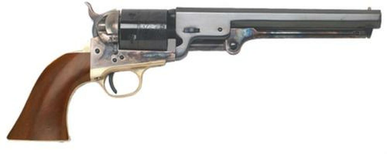 Cimarron 1851 Man With No Name Conversion .38 Special 7.5" Barrel Standard Blue Finish Walnut Grips, 6rd Cimarron Firearms