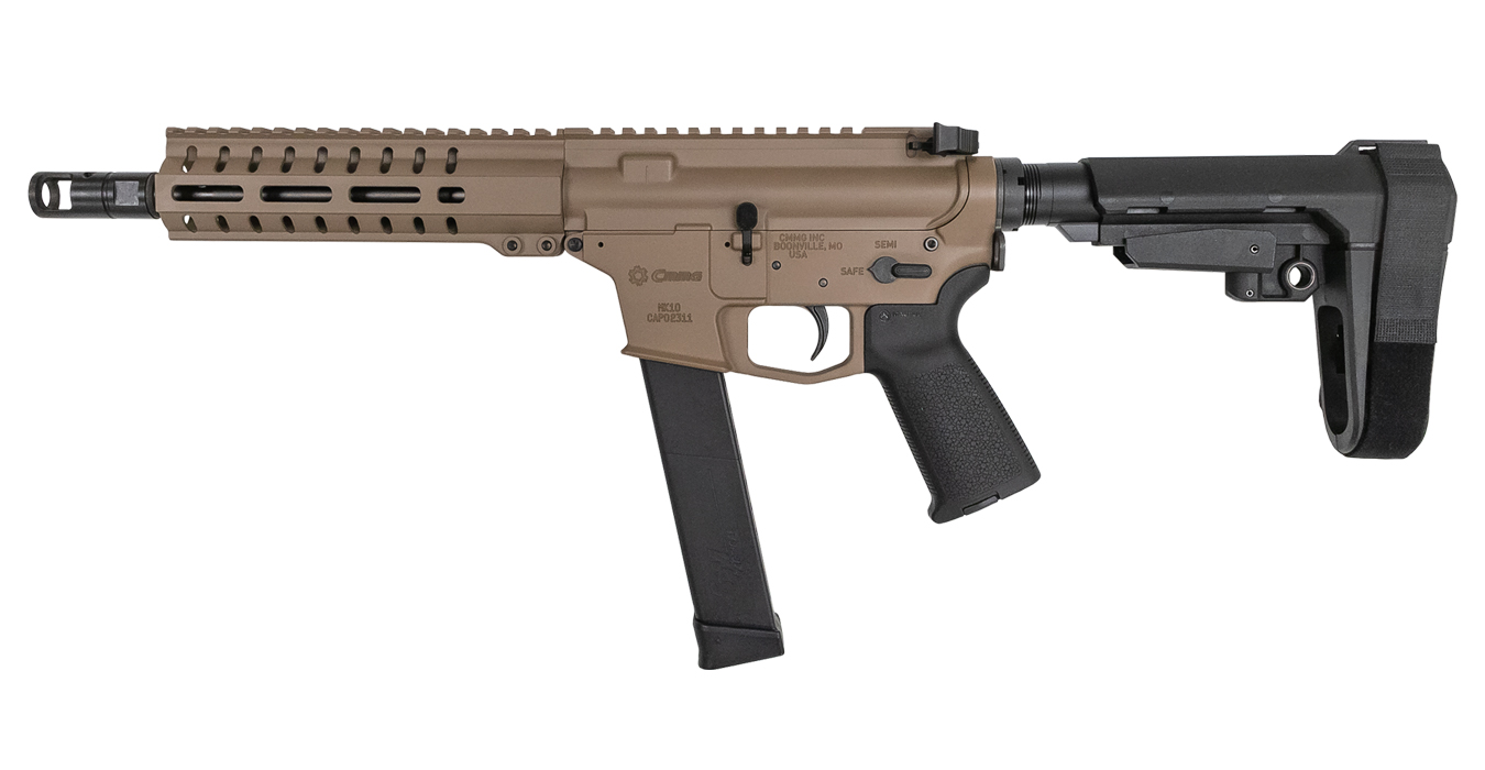 CMMG Banshee 300 Mk10 10mm AR Pistol with FDE Cerakote Finish