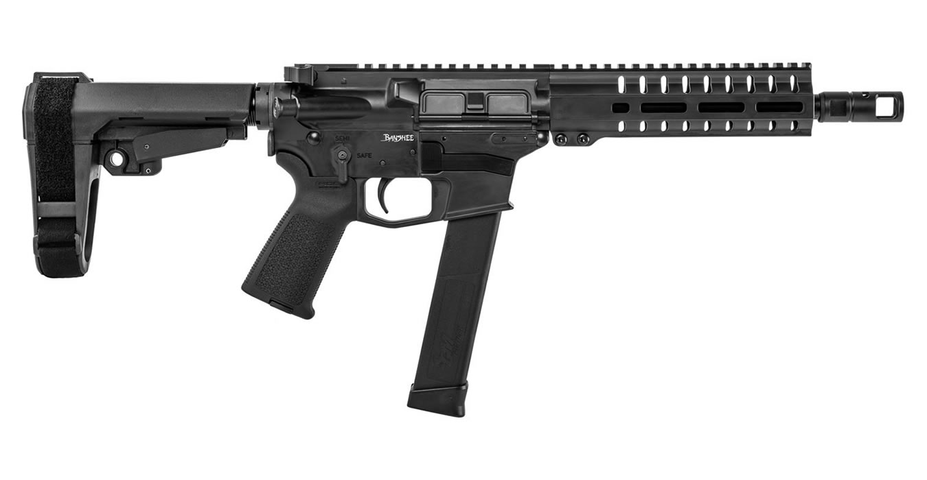 CMMG Banshee 300 Mk10 10mm AR Pistol with Graphite Black Finish and CMMG RipBrace