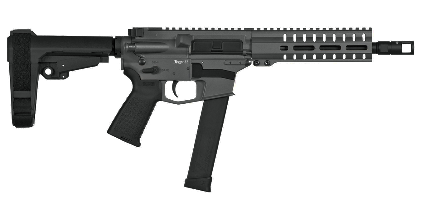 CMMG Banshee 300 Mk10 10mm Sniper Grey AR Pistol with CMMG RipBrace