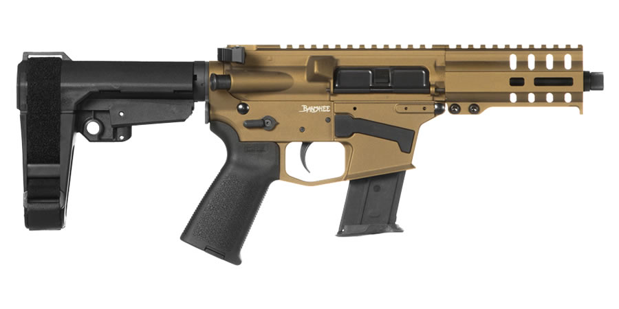 CMMG Banshee 300 Mk57 5.7x28mm Semi-Automatic Pistol with Burnt Bronze Cerakote Finis