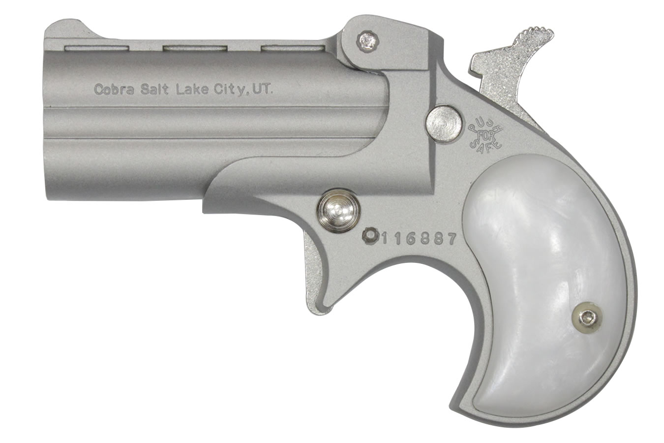 Cobra Enterprise Inc C22 22 Mag Derringer with White Ivory Grips