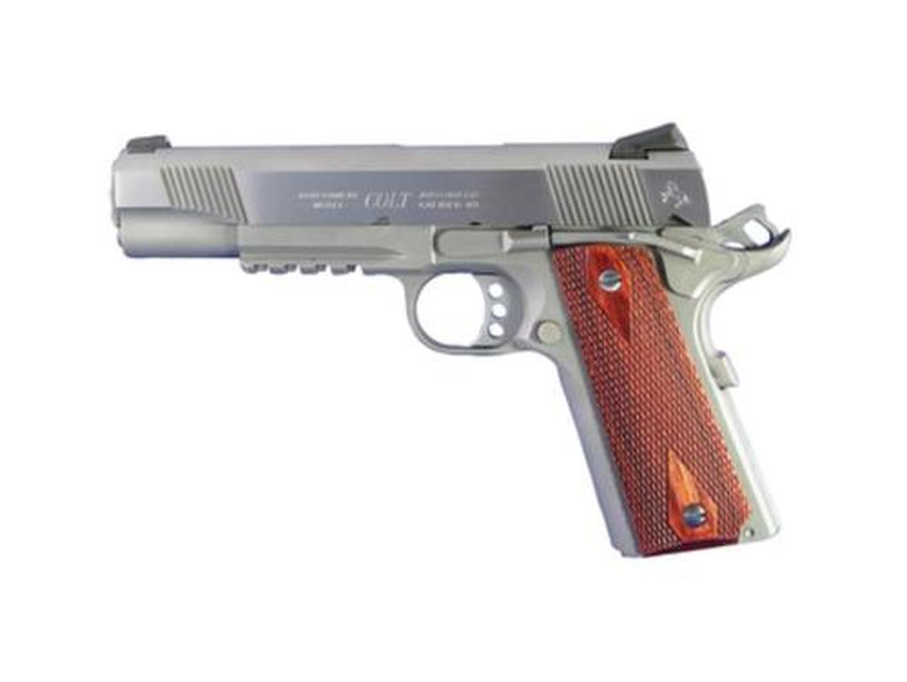 Colt 1911 'Rail Gun', 45 ACP, SS Finish, Full Size Colt