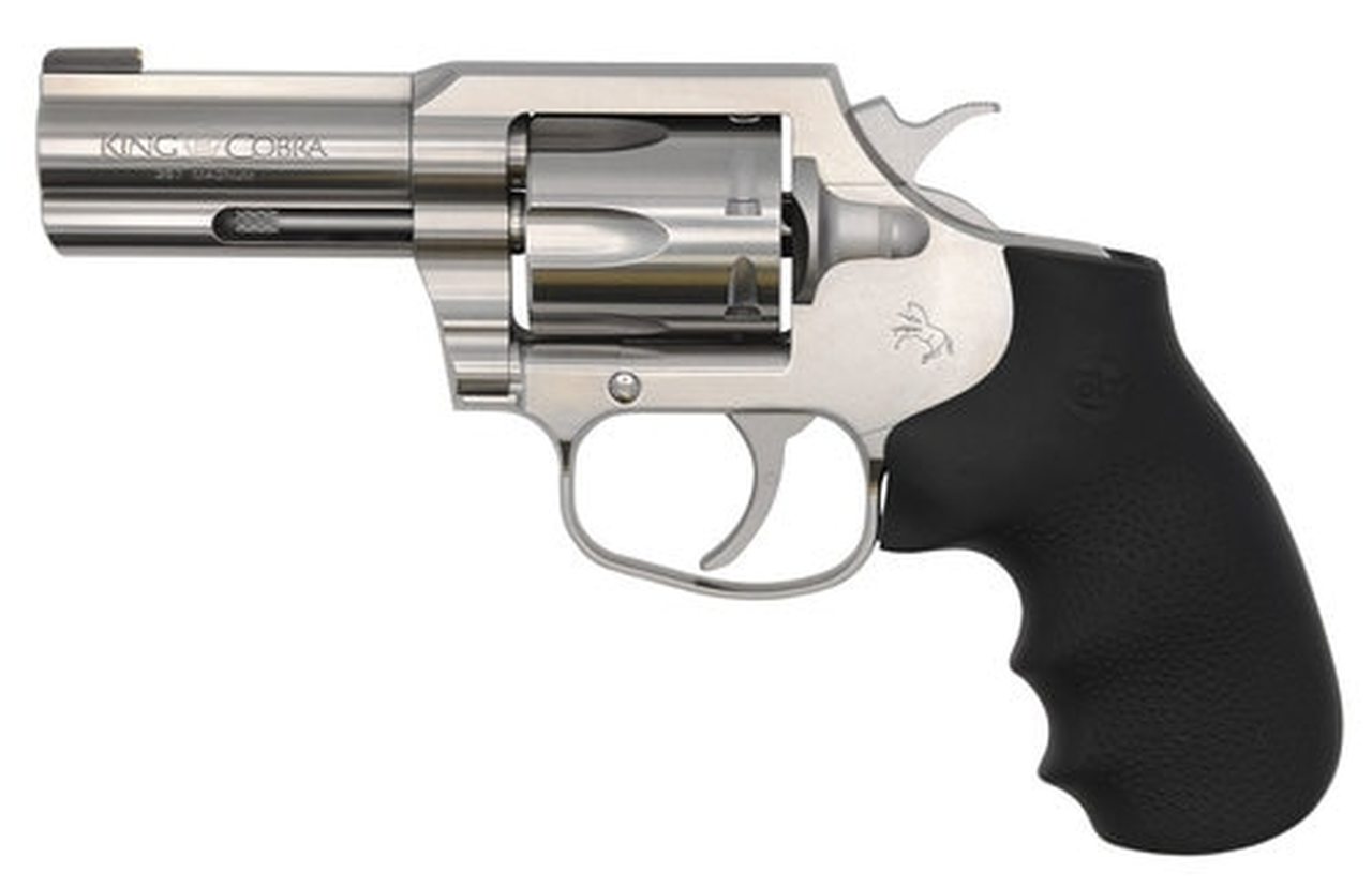 Colt King Cobra 357 Mag/38 Special, 3" Barrel, Stainless Steel, 6rd Colt