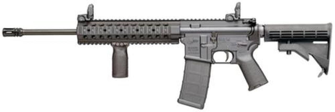 Colt LT6720-R M4 AR-15 5.56/223 16" Barrel BUIS Sights, Troy Battle Rail Rogers Stock Magpul Furniture, 30 Round Mag