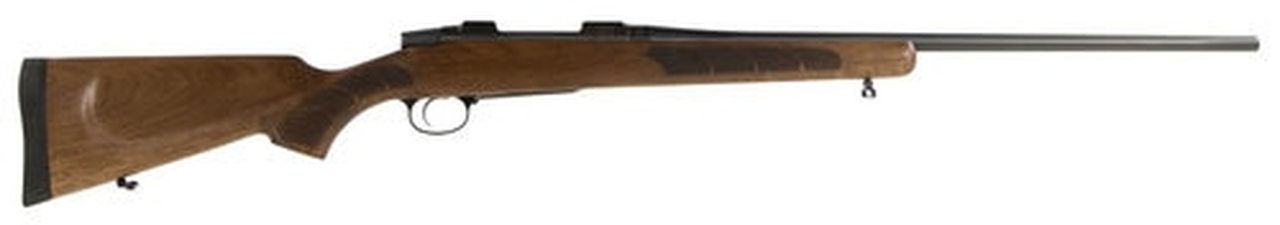 CZ 557 Left Handed .308 Win, 24", 4rd, Walnut Oil Finish Stock, Black