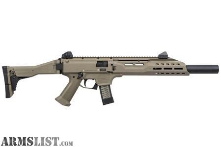 CZ Scorpion EVO 3 S1 9mm FDE Carbine with Faux Suppressor