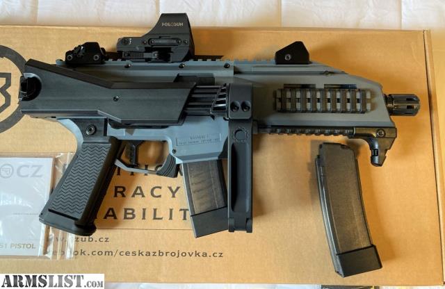CZ Scorpion EVO 3 S1 9mm Pistol with Battleship Grey Finish