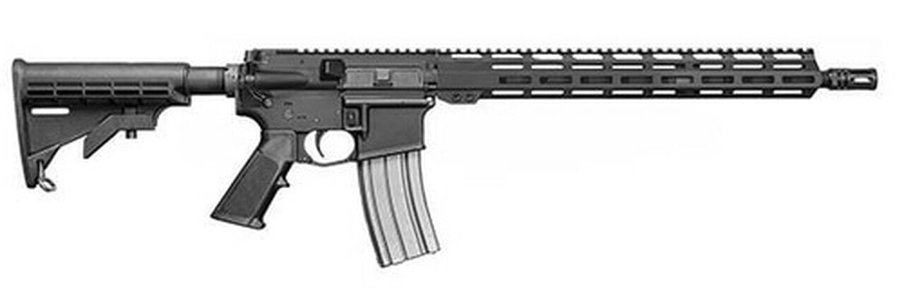 Del-Ton Sierra 316L M-LOK 5.56/.223, 16" Barrel, 6-Pos Stock, Black, 30rd Del-Ton