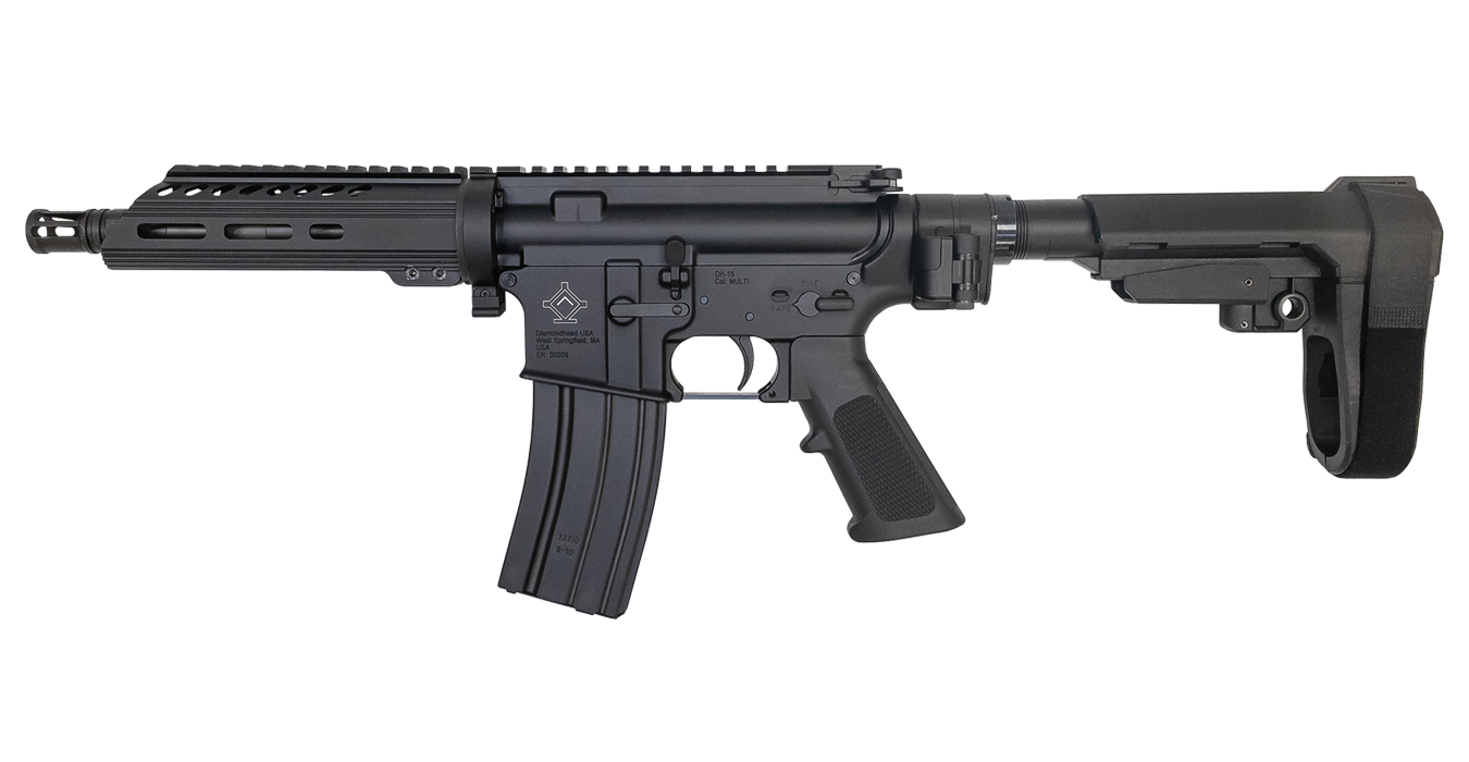 Diamondhead Transporter 300 Blackout Side Folding AR Pistol with 7.5 Inch Barrel