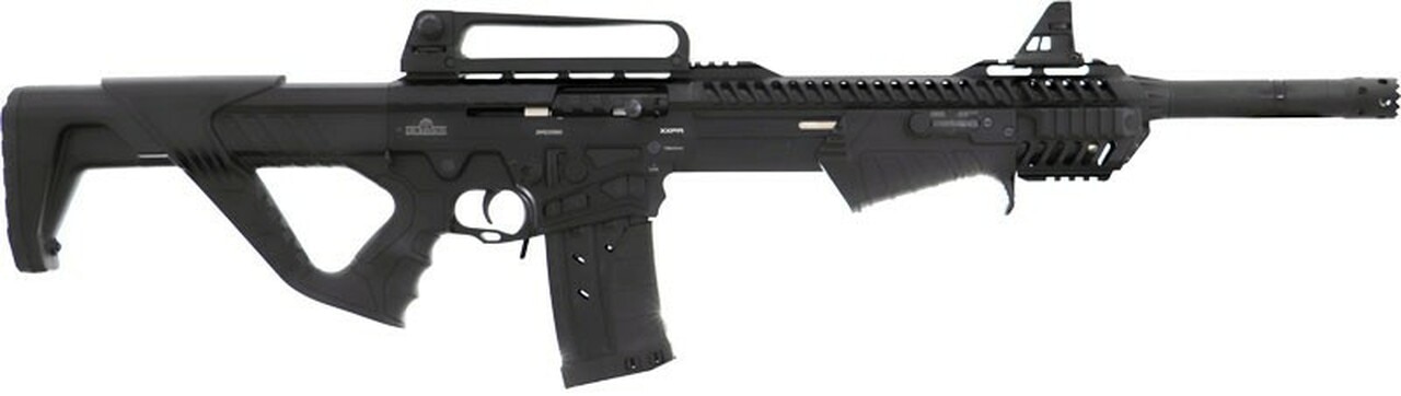 Dickinson Ermox Hybrid 12 Ga, AR-15 Style Shotgun 18.5" Barrel, With Breacher, Hard Case, 2 5rd Mags