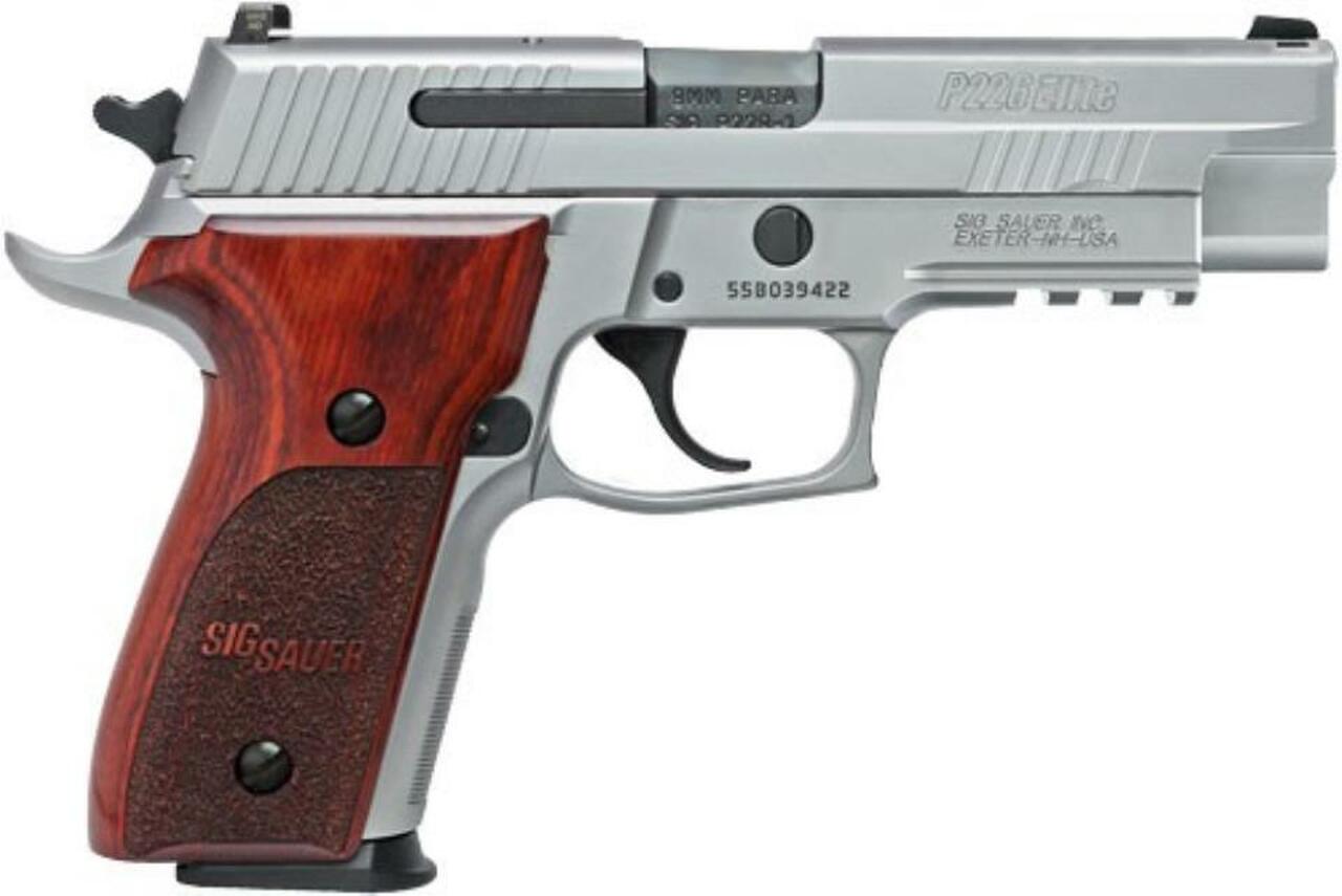 *D*Sig P226 ASE Elite 9mm 4.4" Barrel Night Sights Rosewood Grips 15rd Mag Sig Sauer