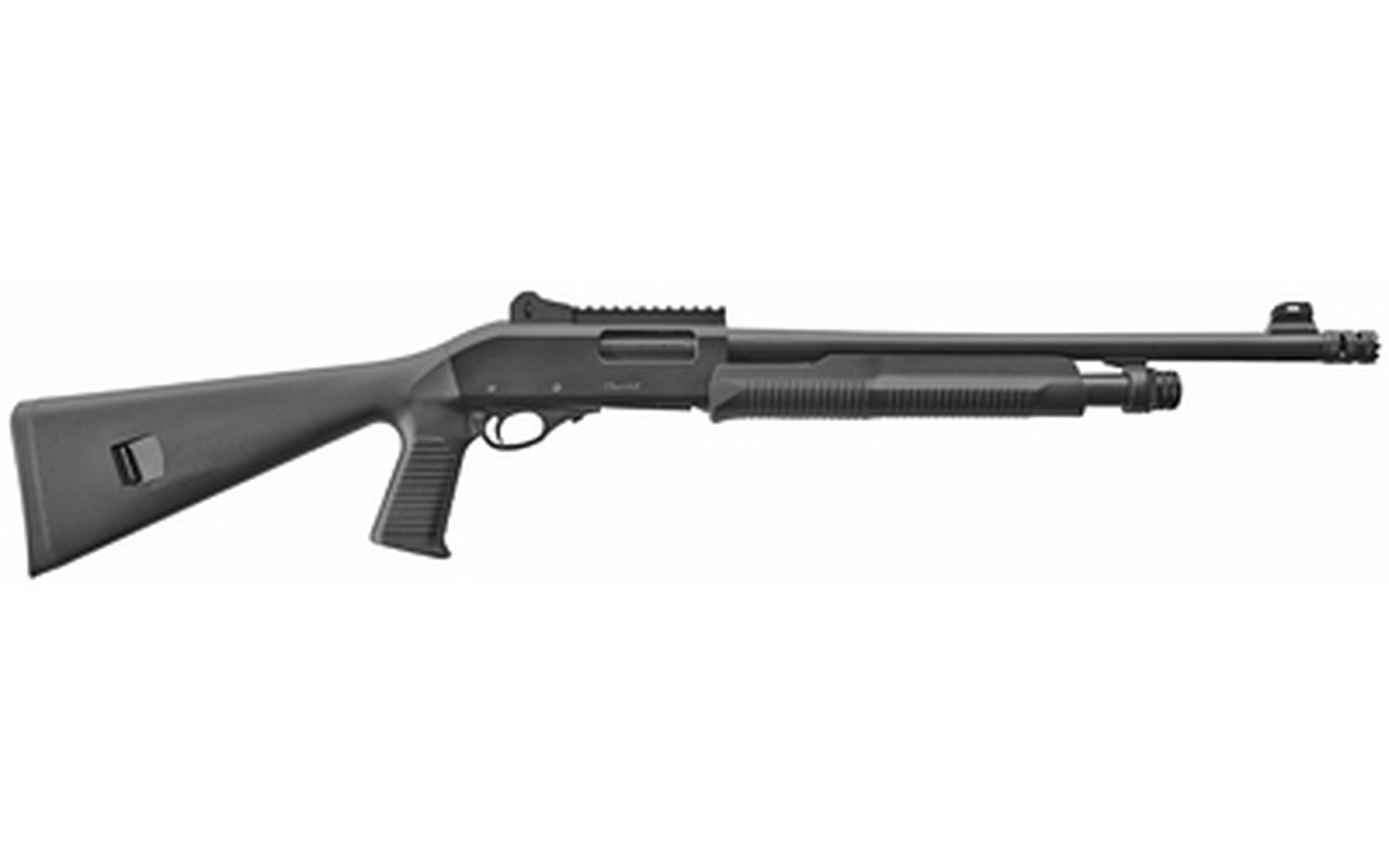 EAA AKKAR, Pump, 12 Ga, 3" Chamber, 18.5" Barrel, Black, Synthetic Tactical Stock, 5 Round EAA Corp