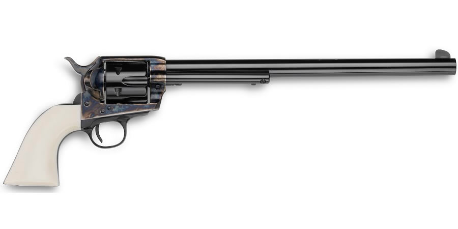 Emf Co 1873 Buntline 45 Colt Single-Action Revolver with 12-Inch Barrel and Ultra Ivory Grips