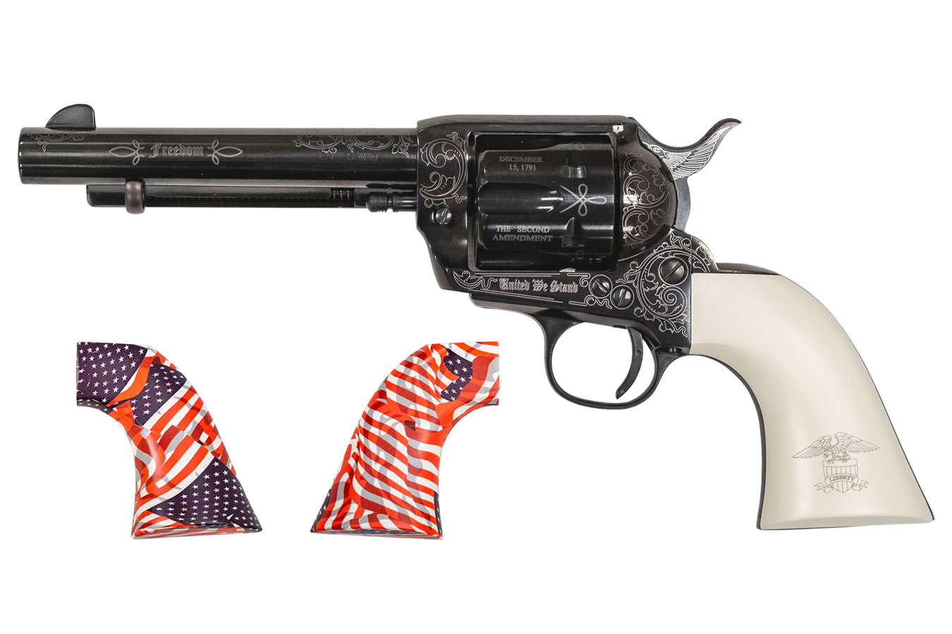 Emf Co GWII Freedom Revolver 357 Magnum with 5.5 inch Barrel and Custom Engraving