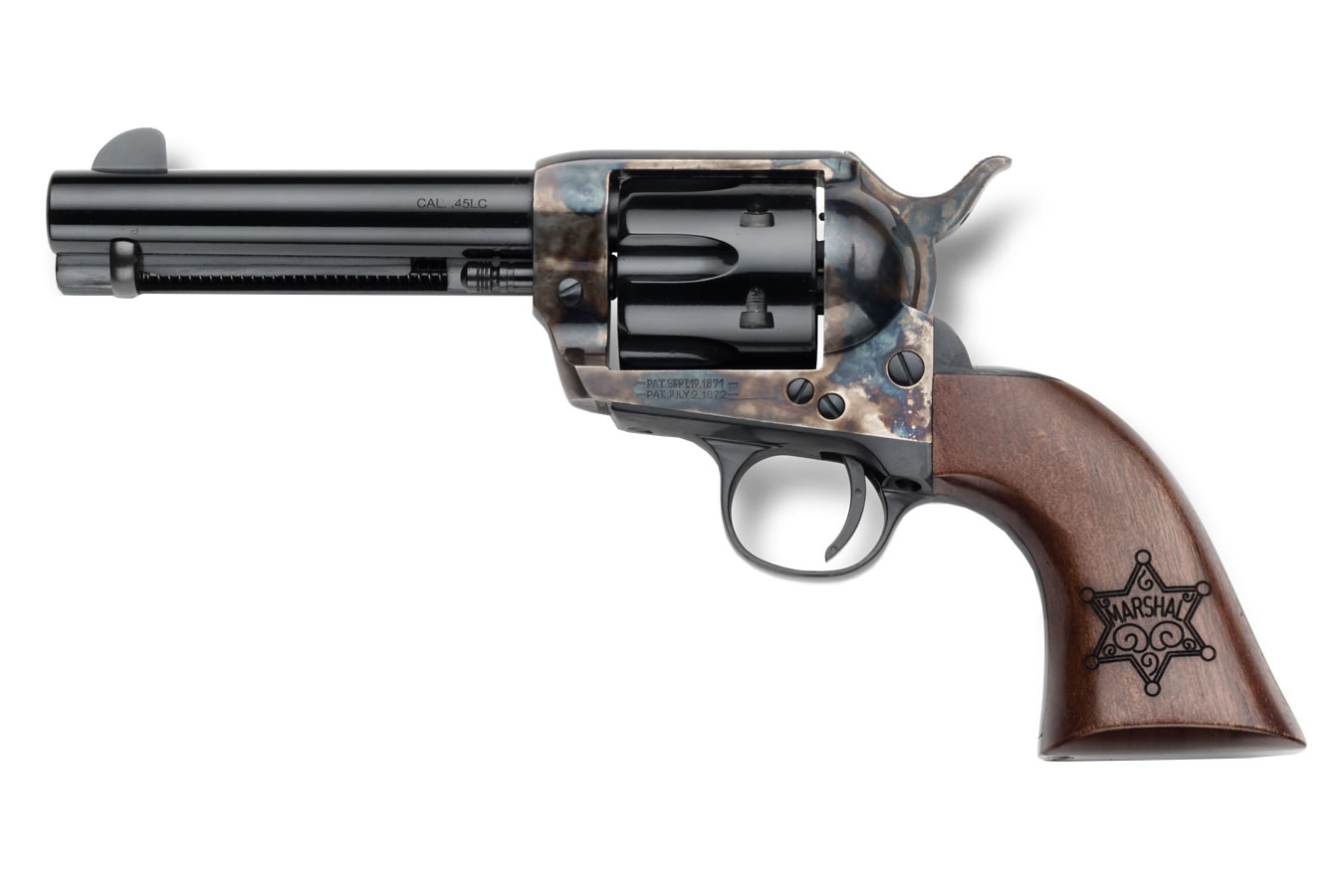 Emf Co US Marshal II 45 LC Single-Action Revolver with Color Case Hardened Frame