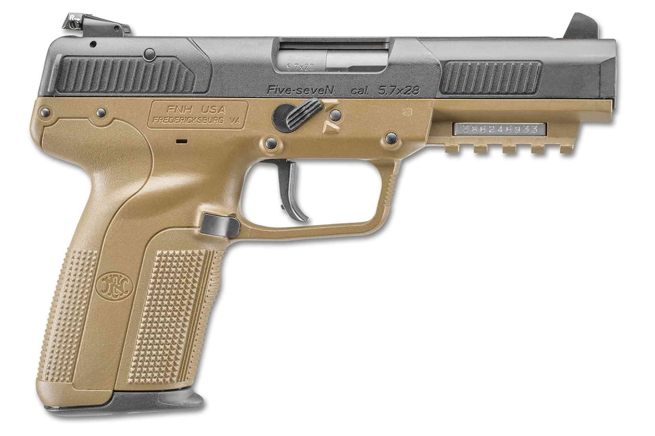 FNH Five-Seven 5.7x28mm Flat Dark Earth (FDE) Pistol with Adjustable Sights