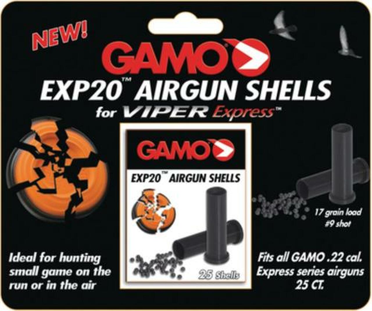 Gamo Viper Express Airgun Shot Shell Ammo, 25/Box