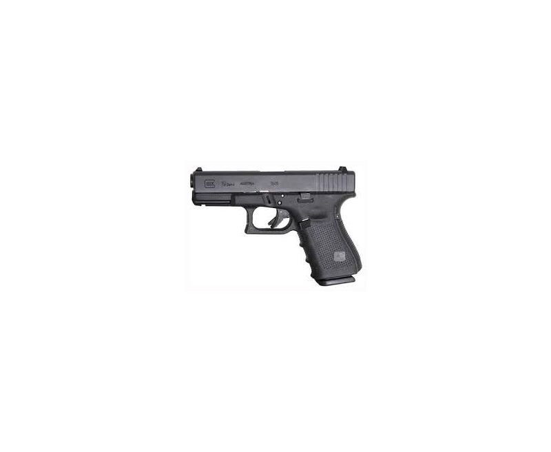 Glock 19 Gen 3 9mm, 4.02" Barrel, Black, Fixed Sights, 15rd Glock