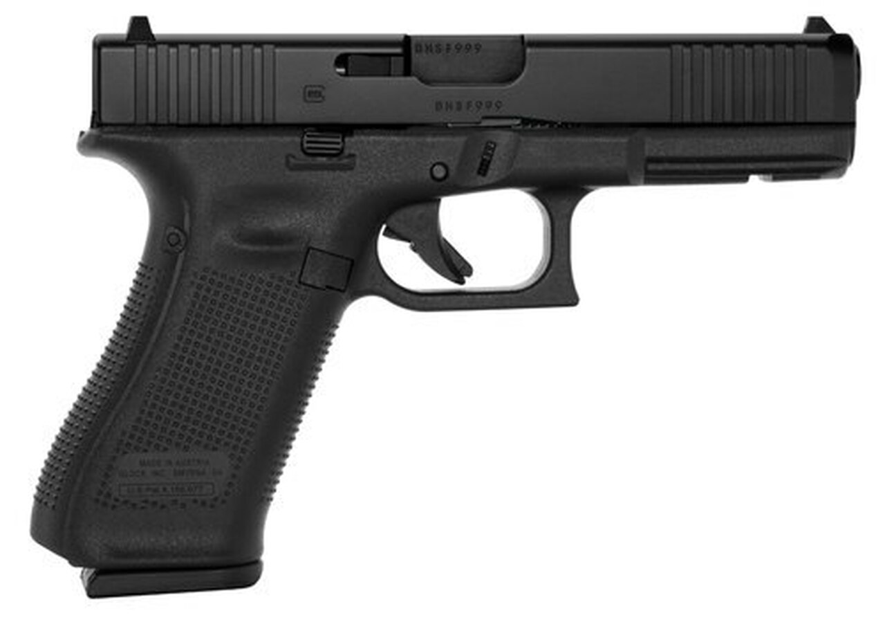Glock G17 9mm 4.49" Barrel, Black, Fixed Sights, CA Compliant, 10rd Glock