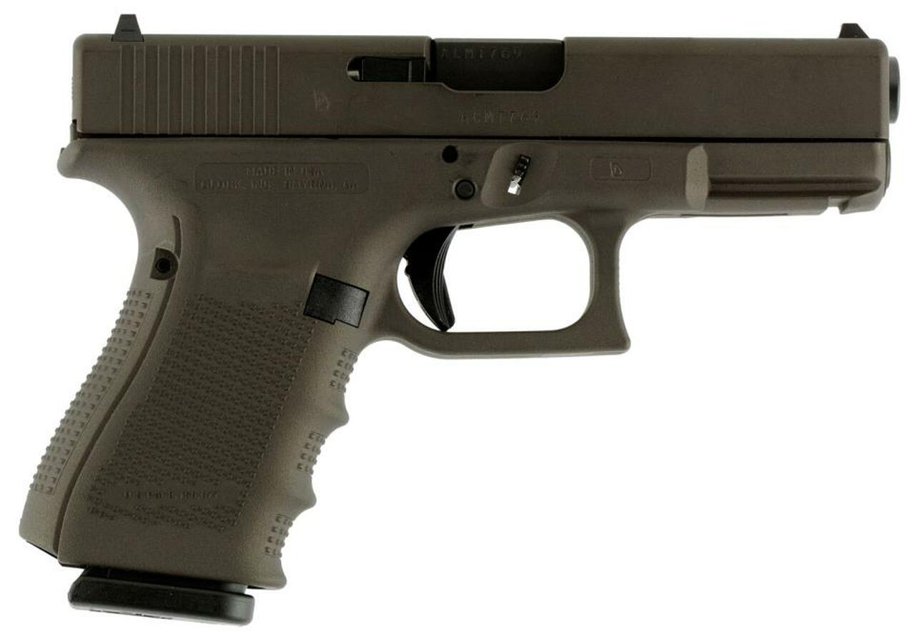 Glock G19 Gen4 9mm, 4" Barrel, Midnight Bronze Finish 15rd Mag