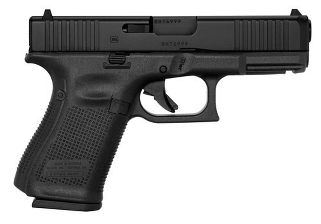 Glock G19 Gen5 9mm, 4.02" Barrel, Fixed Sights, 10rd Glock