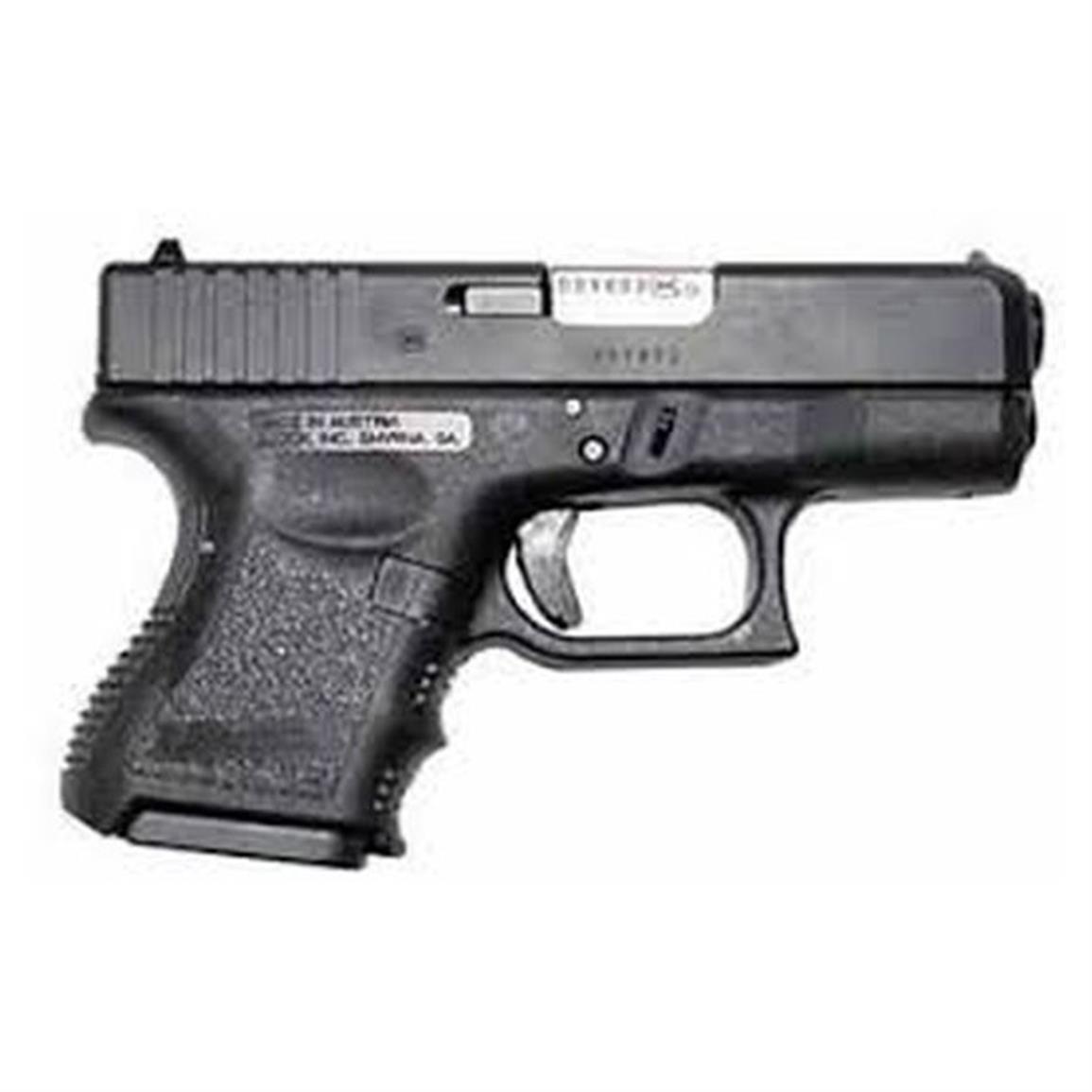 Glock G26 Gen 3 9mm, 3.43" Barrel, Black, CA Compliant, Fixed Sights, 10rd Glock