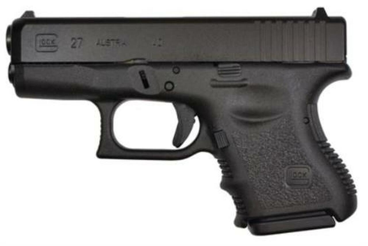 Glock G27 Standard 40 S&W 3.46" Barrel, FS Poly Grip/Frame Black, 9rd Glock