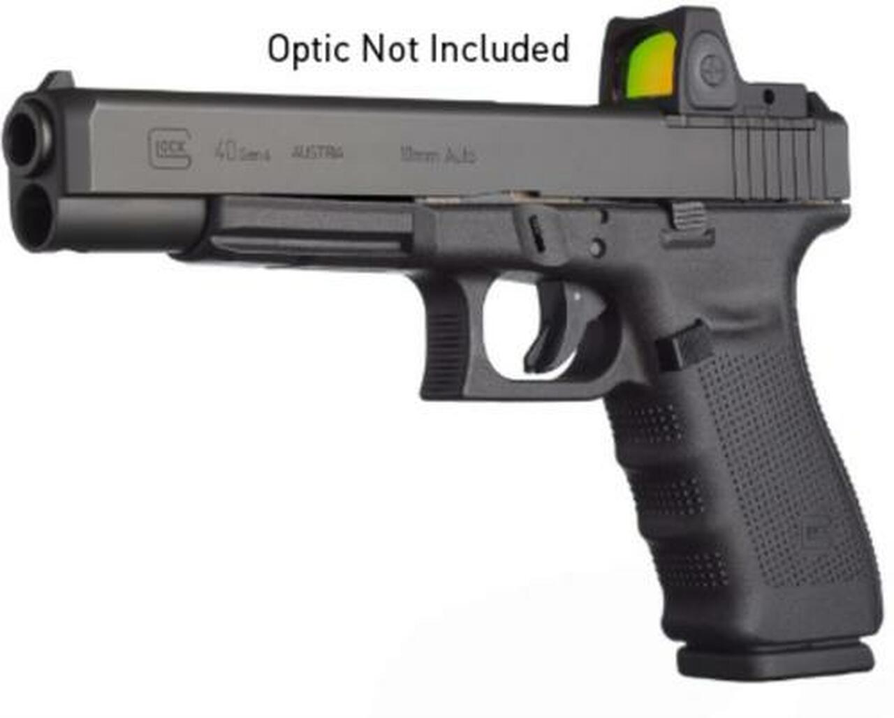 Glock G40 Gen 4 MOS 10mm, 6" Barrel, Black, Adjustable Sights, 15rd Glock