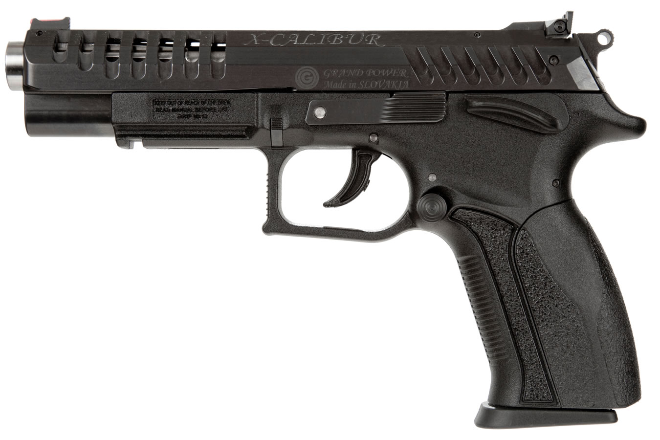 Grand Power X-Calibur 9mm DA/SA Pistol with Fluted Bull Barrel