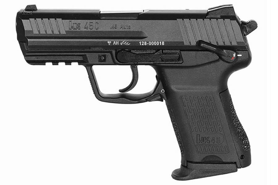 H&K HK45 Compact (V1) 45 Auto DA/SA Pistol with Safety/Decocking Lever