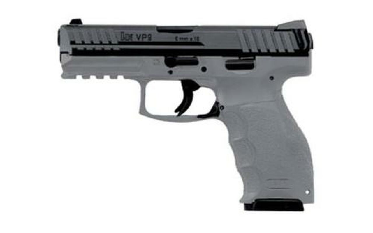 HK VP9 9mm 4.09" Barrel 3-Dot Sights Tornado Gray Finish Rail 15rd Mag