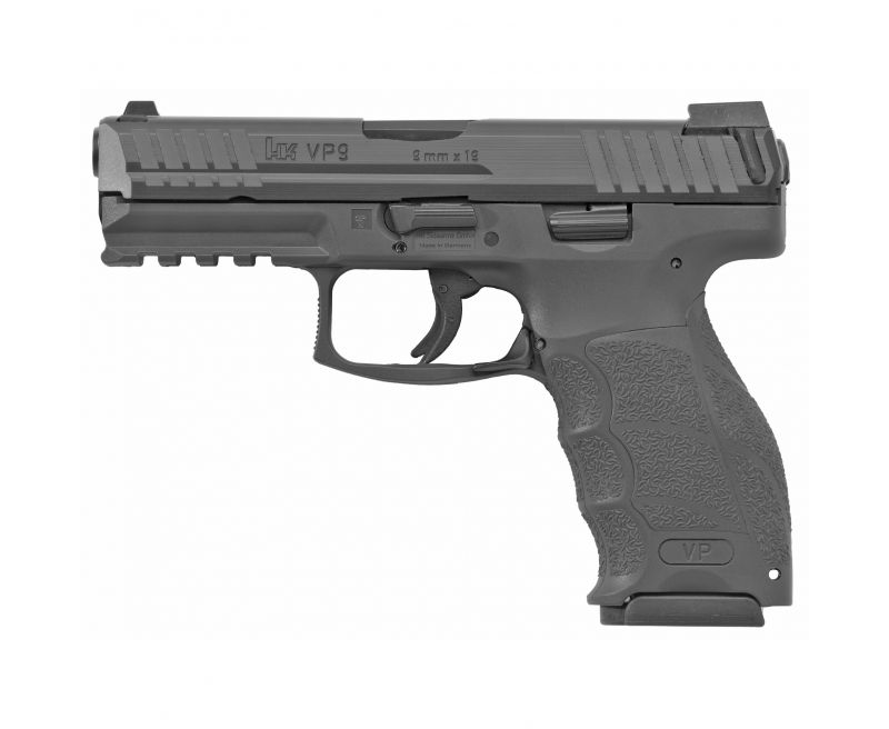 HK VP9 9mm, 4" Barrel, Night Sights, Gray, 3x 17rd HK- Heckler and Koch