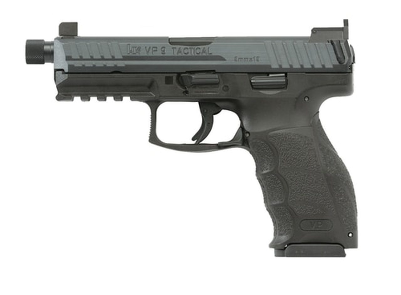 HK VP9 Tactical 9mm 4.7" Threaded Barrel, 3-15rd Mag HK- Heckler and Koch