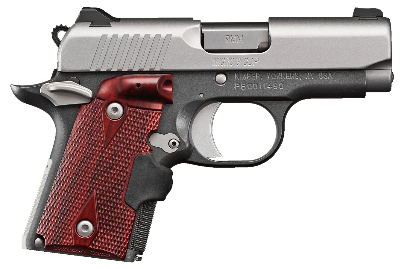 Kimber Micro 9 CDP 9mm Pistol with Crimson Trace Lasergrips
