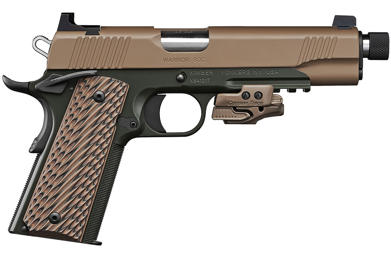Kimber Warrior SOC 45 ACP TFS with Crimson Trace Rail Master Laser Sight