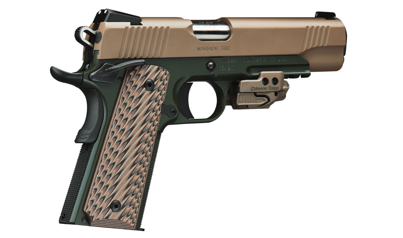 Kimber Warrior SOC 45 ACP with Crimson Trace Rail Master Laser Sight
