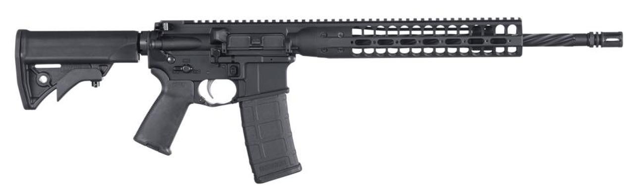 LWRC DI AR-15 5.56mm, 16" Spiral-Fluted Barrel, NiCorr, Compact Stock, 30rd